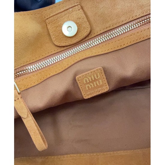 Replica Borse a mano Miu Miu Hobo tote 5BA304 Caffè Imitazioni Replica Borse a mano Miu Miu Hobo tote 5BA304 Caffè
