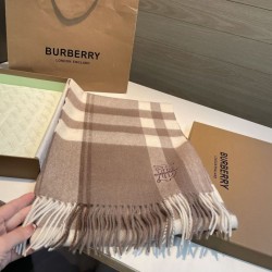 Dettagli perfetti Sciarpa Burberry Check Classical cashmere 30 x 200 Beige 