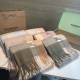 Replica Dettagli perfetti Scialle cashmere con motivo check Burberry e bordi sfrangiati blu 60 x 180