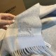 Replica Dettagli perfetti Scialle cashmere con motivo check Burberry e bordi sfrangiati blu 60 x 180