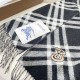 Replica Sciarpa in cashmere con motivo check Burberry e orlo con nappe Nero/bianca 30 x 168 Imitazioni Replica Sciarpa in cashmere con motivo check Burberry e orlo con nappe Nero/bianca 30 x 168