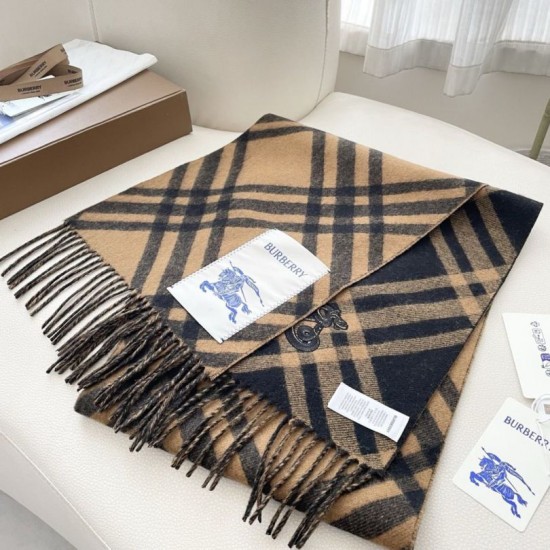 Replica Borsa falso Sciarpa in cashmere con motivo check Burberry e orlo con nappe Nero/marrone 30 x 168 Imitazioni Replica Borsa falso Sciarpa in cashmere con motivo check Burberry e orlo con nappe Nero/marrone 30 x 168