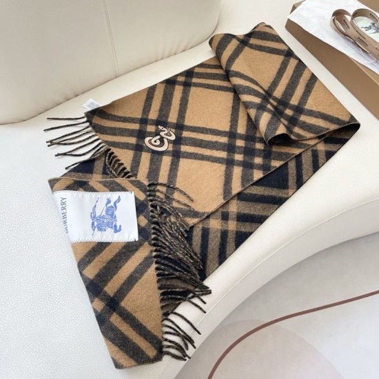 Replica Borsa falso Sciarpa in cashmere con motivo check Burberry e orlo con nappe Nero/marrone 30 x 168 Imitazioni Replica Borsa falso Sciarpa in cashmere con motivo check Burberry e orlo con nappe Nero/marrone 30 x 168