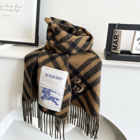 Replica Borsa falso Sciarpa in cashmere con motivo check Burberry e orlo con nappe Nero/marrone 30 x 168 Imitazioni Replica Borsa falso Sciarpa in cashmere con motivo check Burberry e orlo con nappe Nero/marrone 30 x 168