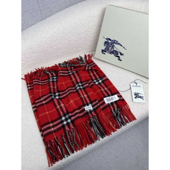 Replica Sciarpa classica cashmere a quadri Burberry rossa 30 x 155 Imitazioni Replica Sciarpa classica cashmere a quadri Burberry rossa 30 x 155
