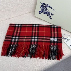Replica Sciarpa classica cashmere a quadri Burberry rossa 30 x 155