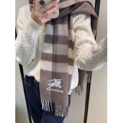 Pari Sciarpa Burberry Check Classical cashmere 30 x 180 Grigio