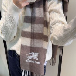 Replica Pari Sciarpa Burberry Check Classical cashmere 30 x 180 Grigio