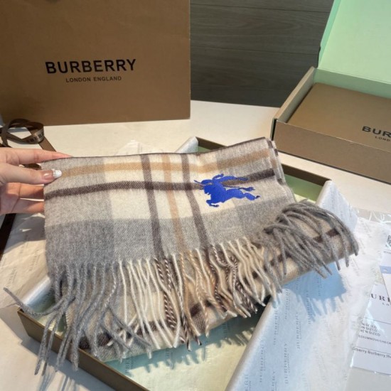 Replica Borsa Dettagli perfetti Sciarpa reversibile cashmere con motivo check EKD Burberry 30 x 200 Grigio Imitazioni Replica Borsa Dettagli perfetti Sciarpa reversibile cashmere con motivo check EKD Burberry 30 x 200 Grigio