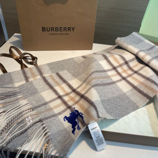 Replica Borsa Dettagli perfetti Sciarpa reversibile cashmere con motivo check EKD Burberry 30 x 200 Grigio Imitazioni Replica Borsa Dettagli perfetti Sciarpa reversibile cashmere con motivo check EKD Burberry 30 x 200 Grigio