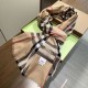 Replica Borsa Sciarpa/Scialle cashmere con motivo check vintage Burberry Archive Beige 90 x 200