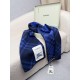 Replica Sciarpa/coperta lana con motivo check Burberry etichetta equestre 30 x 180 Blu