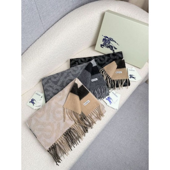 Replica Dettagli perfetti Sciarpa reversibile TB cashmere/lana con motivo a quadri Burberry 30 x 180 Nero/marrone Imitazioni Replica Dettagli perfetti Sciarpa reversibile TB cashmere/lana con motivo a quadri Burberry 30 x 180 Nero/marrone