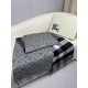 Replica Sciarpa reversibile TB cashmere/lana con motivo a quadri Burberry 30 x 180 Nero