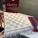 Replica Alta gamma Sciarpa Gucci GG in misto lana alpaca 37 x 200 Grigio Imitazioni Replica Alta gamma Sciarpa Gucci GG in misto lana alpaca 37 x 200 Grigio