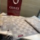 Replica Alta gamma Sciarpa Gucci GG in misto lana alpaca 37 x 200 Grigio Imitazioni Replica Alta gamma Sciarpa Gucci GG in misto lana alpaca 37 x 200 Grigio