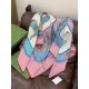 Replica Pari Scialle reversibile Gucci velluto con stampa cavalli 140 Rosa