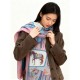 Replica Pari Scialle reversibile Gucci velluto con stampa cavalli 140 Rosa