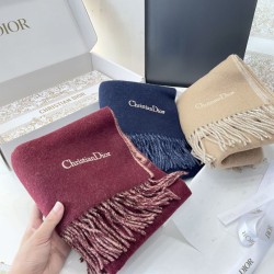Replica Pari Sciarpe Dior misto lana e cashmere 32 x 200 Rosso