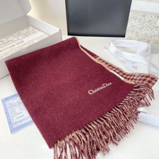 Replica Pari Sciarpe Dior misto lana e cashmere 32 x 200 Rosso Imitazioni Replica Pari Sciarpe Dior misto lana e cashmere 32 x 200 Rosso