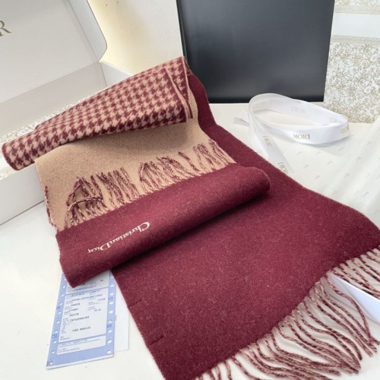 Replica Pari Sciarpe Dior misto lana e cashmere 32 x 200 Rosso Imitazioni Replica Pari Sciarpe Dior misto lana e cashmere 32 x 200 Rosso