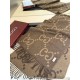 Replica Sciarpa Gucci GG Cashmere Jacquard marrone 35 x 190 Imitazioni Replica Sciarpa Gucci GG Cashmere Jacquard marrone 35 x 190