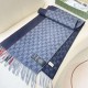 Replica Scialle/sciarpa classica cashmere Gucci 36 x 180 Blu Imitazioni Replica Scialle/sciarpa classica cashmere Gucci 36 x 180 Blu