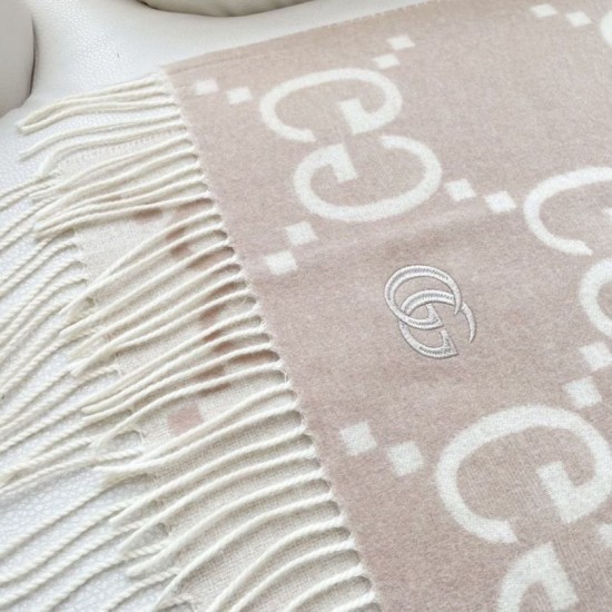 Replica Dettagli perfetti Sciarpa reversibile Gucci GG cashmere Rosa 50 x 190 Imitazioni Replica Dettagli perfetti Sciarpa reversibile Gucci GG cashmere Rosa 50 x 190