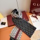 Replica Alta gamma falso Sciarpa reversibile cashmere a righe Gucci GG Web 30 x 180 Nero/marrone Imitazioni Replica Alta gamma falso Sciarpa reversibile cashmere a righe Gucci GG Web 30 x 180 Nero/marrone