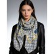 Replica Scialle reversibile Gucci seta e cashmere Modello di equitazione 140 01