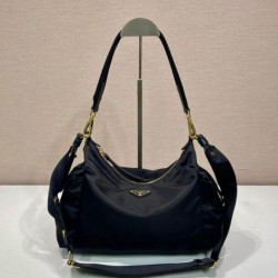 Replica Perfetta a spalla Prada Explore grande Re-Nylon 1BC264 Nero