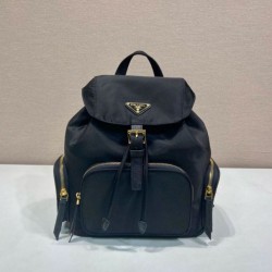 Replica Zaino Prada medio Re-Nylon con marsupio 1BZ811 Nero