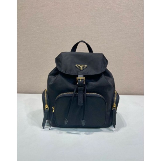 Replica Zaino Prada medio Re-Nylon con marsupio 1BZ811 Nero