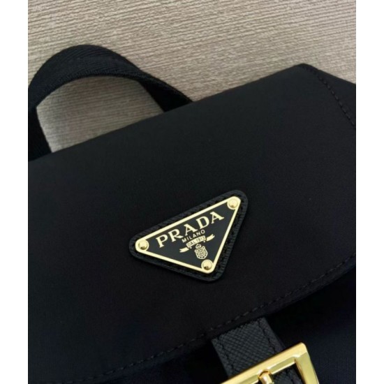 Replica Zaino Prada medio Re-Nylon con marsupio 1BZ811 Nero