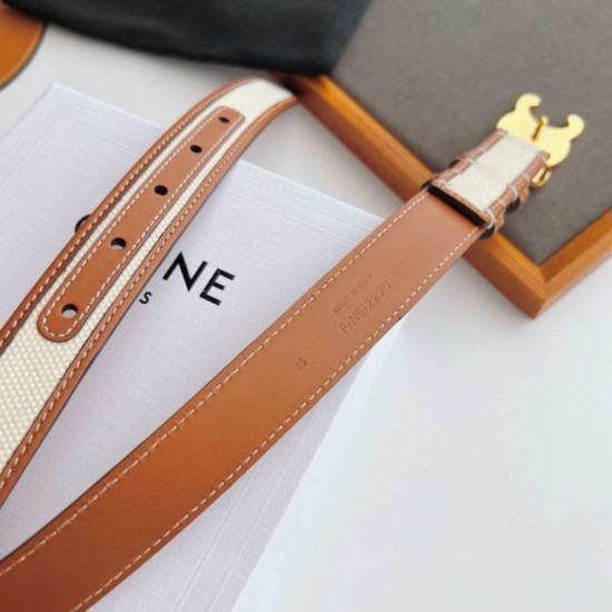 Replica Cintura Celine Triomphe Media 25mm Marrone Imitazioni Replica Cintura Celine Triomphe Media 25mm Marrone