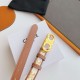 Replica Cintura Celine Triomphe media 25mm con fibbia finitura oro Imitazioni Replica Cintura Celine Triomphe media 25mm con fibbia finitura oro