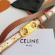 Replica Cintura Celine Triomphe media 25mm con fibbia finitura oro Imitazioni Replica Cintura Celine Triomphe media 25mm con fibbia finitura oro