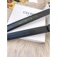 Replica Cintura Celine Triomphe Media 25mm taurillon nero