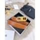 Replica Alta gamma Cintura Celine Triomphe Media 25mm taurillon Marrone