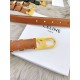 Replica Alta gamma Cintura Celine Triomphe Media 25mm taurillon Marrone