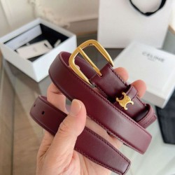 Replica Pari Cintura Vivienne Celine Medium 25mm in pelle di vitello naturale Borgogna Imitazioni Replica Pari Cintura Vivienne Celine Medium 25mm in pelle di vitello naturale Borgogna