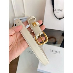 Pari Cintura Vivienne Celine Medium 25mm in pelle di vitello naturale Bianco Pari Cintura Vivienne Celine Medium 25mm in pelle di vitello naturale Bianco