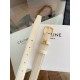 Replica Pari Cintura Vivienne Celine Medium 25mm in pelle di vitello naturale Bianco Imitazioni Replica Pari Cintura Vivienne Celine Medium 25mm in pelle di vitello naturale Bianco
