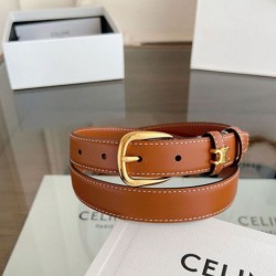 Replica Alta gamma Cintura Vivienne Celine Medium 25mm in pelle di vitello naturale Marrone Imitazioni Replica Alta gamma Cintura Vivienne Celine Medium 25mm in pelle di vitello naturale Marrone