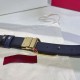 Replica Cintura reversibile con logo VLogo Valentino Garavani 30mm Blu/Nero