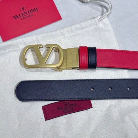 Replica Cintura reversibile con logo VLogo Valentino Garavani 30mm Rosso/Nero Imitazioni Replica Cintura reversibile con logo VLogo Valentino Garavani 30mm Rosso/Nero