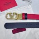 Replica Cintura reversibile con logo VLogo Valentino Garavani 30mm Rosso/Nero Imitazioni Replica Cintura reversibile con logo VLogo Valentino Garavani 30mm Rosso/Nero