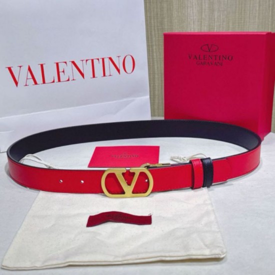 Replica Cintura reversibile con logo VLogo Valentino Garavani 30mm Rosso/Nero Imitazioni Replica Cintura reversibile con logo VLogo Valentino Garavani 30mm Rosso/Nero