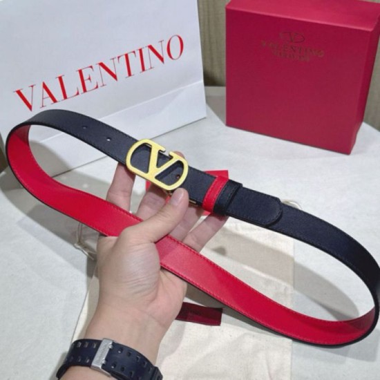 Replica Cintura reversibile con logo VLogo Valentino Garavani 30mm Rosso/Nero Imitazioni Replica Cintura reversibile con logo VLogo Valentino Garavani 30mm Rosso/Nero