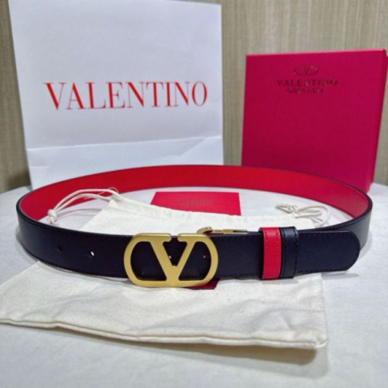 Replica Cintura reversibile con logo VLogo Valentino Garavani 30mm Rosso/Nero Imitazioni Replica Cintura reversibile con logo VLogo Valentino Garavani 30mm Rosso/Nero